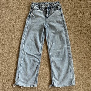 American Eagle Outfitters Light Blue Wide Leg Jeans
